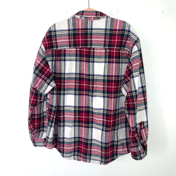 Eddie Bauer Legends Shirt Mens Size XL Plaid Flannel Cotton Button Front Pockets - Picture 11 of 12